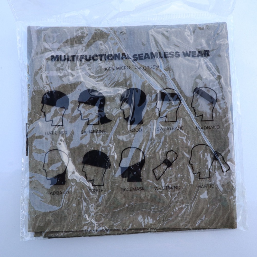 Vintage Multifunctional Seamless Wear Unisex OS‎ Olive Green Tubular Bandana